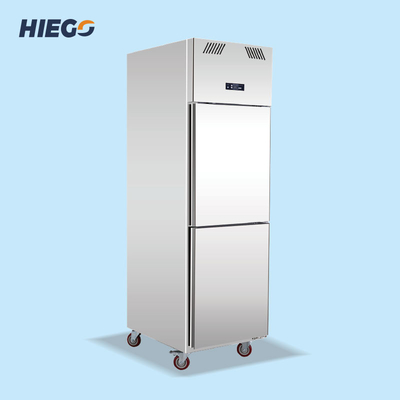 210W 500L डबल डोर अपराइट फ्रीजर वाणिज्यिक प्रशीतन उपकरण